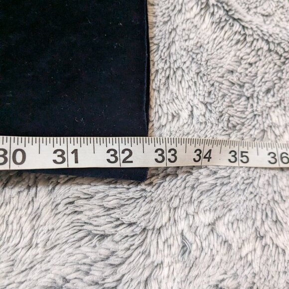 Sezane Velvet Pants Florentino Trousers Wide Leg Navy Size 12 XXL 44 - Picture 11 of 12